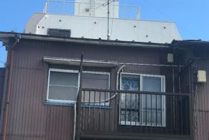横雨樋撤去完了横浜南区現場