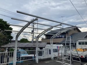 カーポート撤去前瀬谷区現場