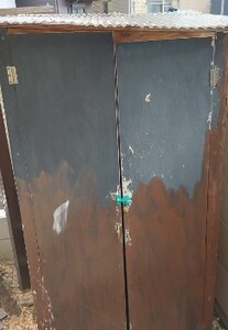 木製物置解体撤去積み込み後