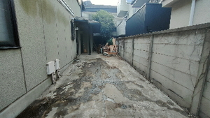 店舗プレハブ撤去後