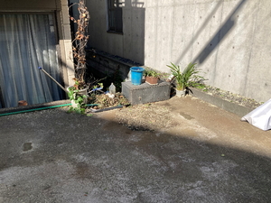 伐採後砂利処理